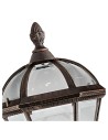 Searchlight® I Градински стълб Capri - алуминий, рустик кафяв и стъкло, IP23 I 1 x E27 - 1568 - 3