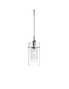 Searchlight® I Полилей Duo I - хром и двойно стъкло I 1 x E14 - 2301 - Цена | LEDs4economy