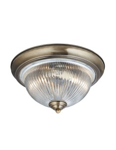 Searchlight® I American Diner плафон - античен месинг и прозрачно стъкло I 2 x E14 - 4370 - Цена | LEDs4economy