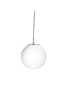 Searchlight® I Пендел Atom - сатенено сребро и опалово стъкло I 1 x E27 - 6066 - Цена | LEDs4economy 2