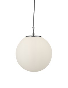Searchlight® I Пендел Atom - сатенено сребро и опалово стъкло I 1 x E27 - 6077 - Цена | LEDs4economy