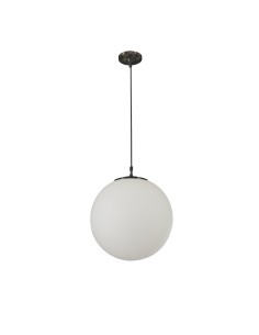 Searchlight® I Пендел Atom - черен метал и опалово стъкло I 1 x E27 - 6099 - Цена | LEDs4economy 2