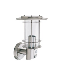 Searchlight® I Външен аплик Edgeware + сензор - неръждаема стомана, IP44 I 1 x E27 - 6211 - Цена | LEDs4economy 2