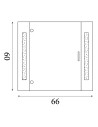 Searchlight® I Огледален шкаф за баня Bathroom Mirror с осветление и контакт за самобръсначка, IP44 I 1 x LED - 6560 - 4