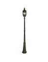 Searchlight® I Градински стълб Bel Aire 221 см - копринено черно и стъкло, IP23 I 1 x E27 - 7174