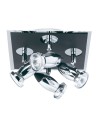 Searchlight® I Спот Comet - матово черно и полиран хром I 4 x GU10 - 7494
