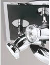 Searchlight® I Спот Comet - матово черно и полиран хром I 4 x GU10 - 7494 - 3