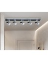 Searchlight® I Спот Comet - матово черно и полиран хром I 5 x GU10 - 7495 - 5
