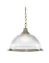 Searchlight® I Пендел American Diner - Античен месинг и стъкло I 1 x E27 - 9369