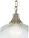 Searchlight® I Пендел American Diner - Античен месинг и стъкло I 1 x E27 - 9369 - 2