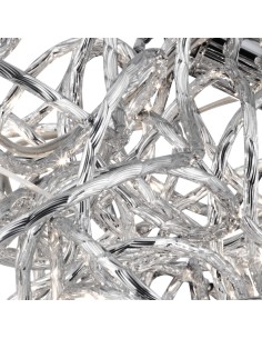 Searchlight® I LED Полилей Scribble - хромирана, диамантено шлифована метална I 6 x G4 - 9432 - Цена | LEDs4economy 2