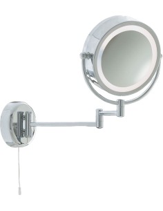 Searchlight® I Огледало за баня с осветление и подвижно рамо - хром, IP44 I 1 x E14 - 11824 - Цена | LEDs4economy