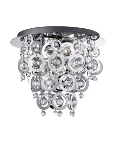 Searchlight® I Nova плафон - Хромиран метал и акрил I 3 x E14 - 0573-3CC - Цена | LEDs4economy