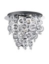Searchlight® I Nova плафон - Хромиран метал и акрил I 3 x E14 - 0573-3CC