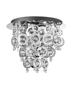 Searchlight® I Nova плафон - Хромиран метал и акрил I 3 x E14 - 0573-3CC - Цена | LEDs4economy 2