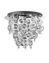 Searchlight® I Nova плафон - Хромиран метал и акрил I 3 x E14 - 0573-3CC - 2