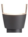 Searchlight® I Градински стълб Tucson - сив метал и поликарбонат I 1 x E27 - 0598-450GY - 3
