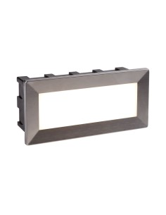 Searchlight® I Външен аплик Ankle - сатенено сребриста метална и поликарбонатна I 1 x LED - 0762 - Цена | LEDs4economy