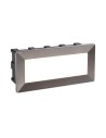Searchlight® I Външен аплик Ankle - сатенено сребриста метална и поликарбонатна I 1 x LED - 0762