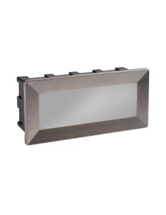 Searchlight® I Външен аплик Ankle - сатенено сребриста метална и поликарбонатна I 1 x LED - 0762 - Цена | LEDs4economy 2