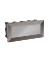 Searchlight® I Външен аплик Ankle - сатенено сребриста метална и поликарбонатна I 1 x LED - 0762 - 2