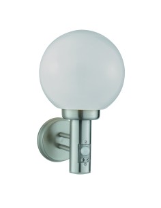 Searchlight® I Външен аплик Orb - неръждаема стомана, бял абажур I 1 x E27 - 085 - Цена | LEDs4economy 2