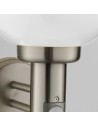 Searchlight® I Външен аплик Orb - неръждаема стомана, бял абажур I 1 x E27 - 085 - 3
