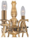 Searchlight® I Пендел Flemish - масивен месинг I 8 x E14 - 1019-8AB - 3