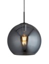 Searchlight® I Пендел Amsterdam- ​​черен метал и опушено стъкло I 1 x E27 - 1031-1SM - 3