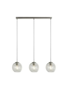 Searchlight® I Пендел Balls - хромиран метал и прозрачно стъкло I 1 x E14 - 1033-3CL - Цена | LEDs4economy