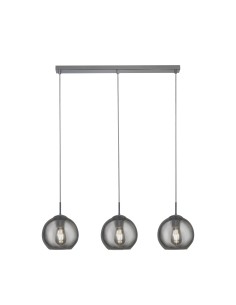 Searchlight® I Пендел Balls - хромиран метал и опушено стъкло I 1 x E14 - 1033-3SM - Цена | LEDs4economy