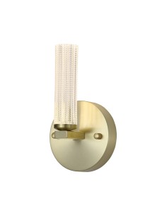 Searchlight® I LED Аплик Aberdeen, сатенен месинг с прозрачен акрил I 1 x LED - 10371SB - Цена | LEDs4economy