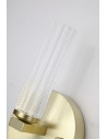 Searchlight® I LED Аплик Aberdeen, сатенен месинг с прозрачен акрил I 1 x LED - 10371SB - 3