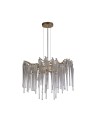 Searchlight® I Пендел Heritage, злато и прозрачни стъклени капки I 5 x G9 - 10425-5GO - 2