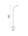 Searchlight® I Акумулаторен LED Лампион Plume - черна I 1 x LED - 10430BK - 4
