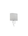 Searchlight® I Аплик Nina - хром, кристал и текстилен абажур I 1 x E14 - 1051-1CC - 2