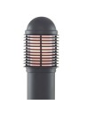 Searchlight® I Градински стълб 730 мм - черен алуминий и стъкло, IP44 I 1 x E27 - 1082-730 - 3