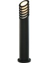 Searchlight® I Градински стълб - черен метал и бял поликарбонат I 1 x E27 - 1086-730