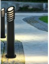Searchlight® I Градински стълб - черен метал и бял поликарбонат I 1 x E27 - 1086-730 - 5