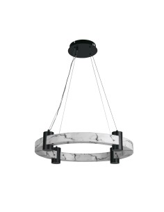 Searchlight® I LED Полилей Moonbeam, черен метал и мраморизирана смола I x LED - 10868-1BK - Цена | LEDs4economy 2