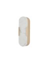 Searchlight® I LED аплик Opaline, матово златист метал с мраморна смола I 1 x LED - 11138GO - 2