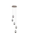 Searchlight® I Пендел Seeds, метална, лате, с шампанско стъкло I 5 x LED - 11141-5LT - 2