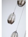 Searchlight® I Пендел Seeds, метална, лате, с шампанско стъкло I 5 x LED - 11141-5LT - 3