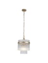 Searchlight® I Пендел Lara, злато с прозрачни стъклени пръчици I 1 x E27 - 11200-1GO