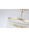 Searchlight® I Lara Плафон - златист метал, прозрачни стъклени пръчки I 3 x E14 - 11300-3GO - 3