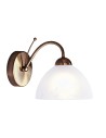 Searchlight® I Аплик Milanese - античен месинг и алабастрово стъкло I 1 x E14 - 1131-1AB