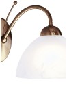 Searchlight® I Аплик Milanese - античен месинг и алабастрово стъкло I 1 x E14 - 1131-1AB - 3