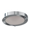 Searchlight® I Плафон Dublin - Хромиран метал и киселинно стъкло I 1 x E27 - 1131-31CC - 2
