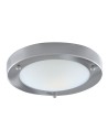 Searchlight® I Плафон Dublin - сатенено сребристо и киселинно стъкло I 1 x E27 - 1131-31SS