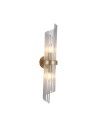 Searchlight® I Аплик Lara - златист метал и прозрачни стъклени пръчки I 2 x E14 - 11500-2GO